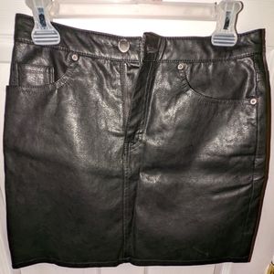 Divided leather skirt H&M